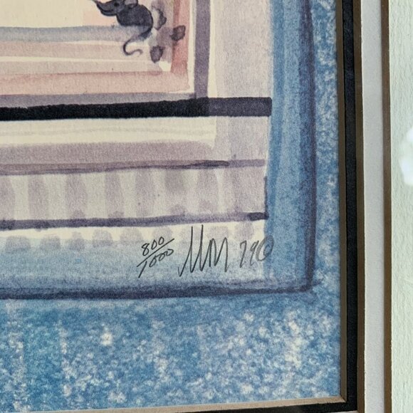 P Buckley Moss Promised Double Signed Numbered Framed  800/1000 - Picture 4 of 6